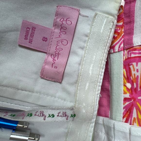 Lilly Pulitzer Bowen Buy Local Fruit Patchwork Strapless Dress 8 - Picture 10 of 13